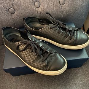 Cole Haan size 8.5 black leather sneakers.